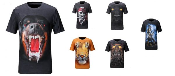 Camiseta Fashion Men's MOUNTAIN 3D 2