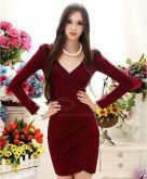 Vestido de Inverno Longsleeve Cotton