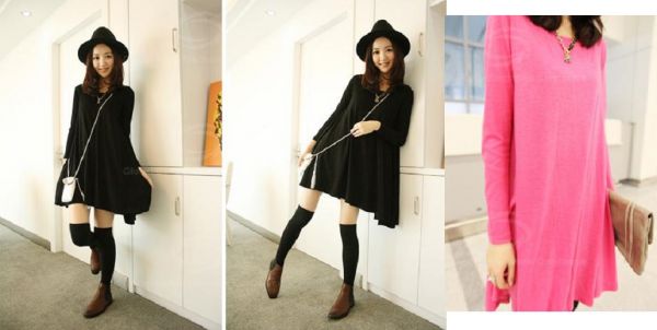 Vestido de Inverno Longsleeve