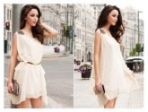 Vestido Apricot Chiffon Refreshing